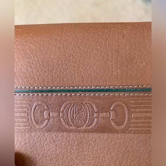 Vintage 80s Designer Large Wallet Italian Cowhide Leather Good Condition - Picture 7 of 17